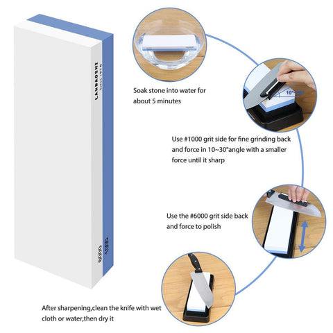 LANBAOSHI kitchen knife sharpening for sharp, ready-to-use blades.
