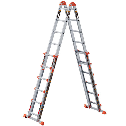 LANBITOU ladder in A-frame configuration for stable indoor work.