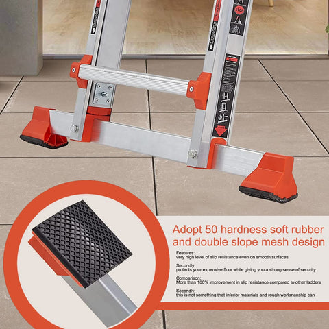 LANBITOU folding ladder saves space and stores flat after use