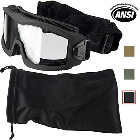 Lancer Tactical AERO dual-pane lens resists fog and scratches