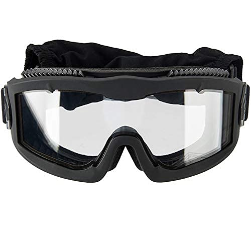 Lancer Tactical AERO goggles side view showing adjustable strap for secure fit