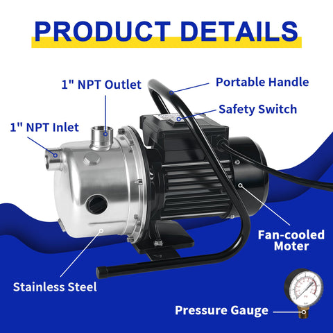 LANCHEZ pump with 16ft power cord enables easy placement.