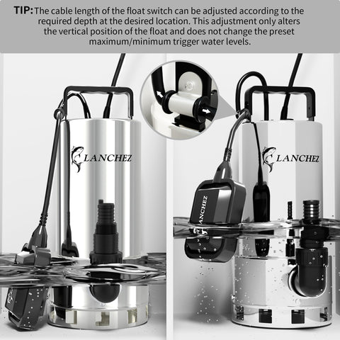 LANCHEZ 16 ft power cord supports flexible placement without extension cords.