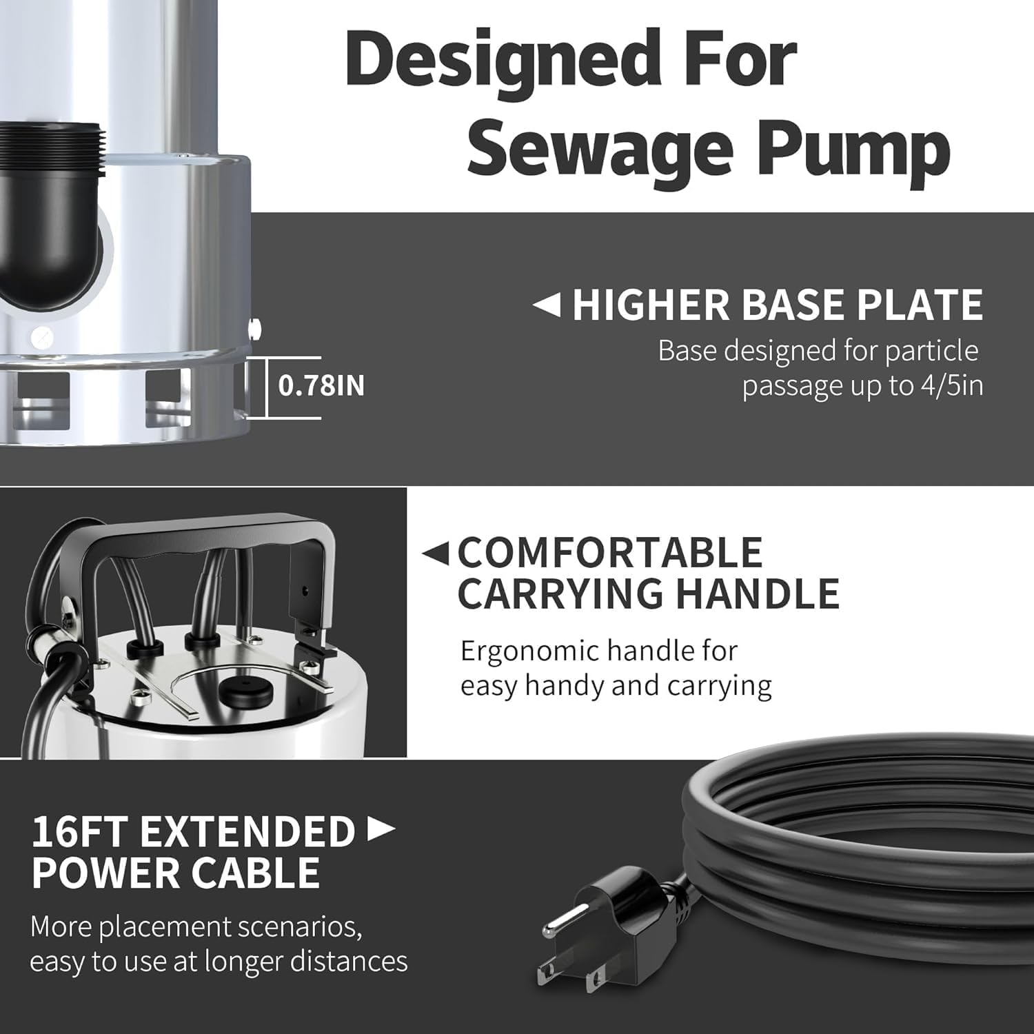 LANCHEZ top handle enables easy transport between job sites.