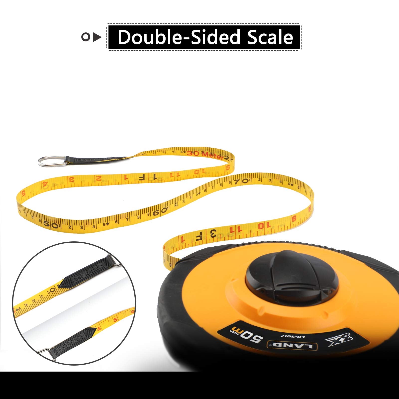 LAND tape with double-throat rollers to prevent twisting during retreat
