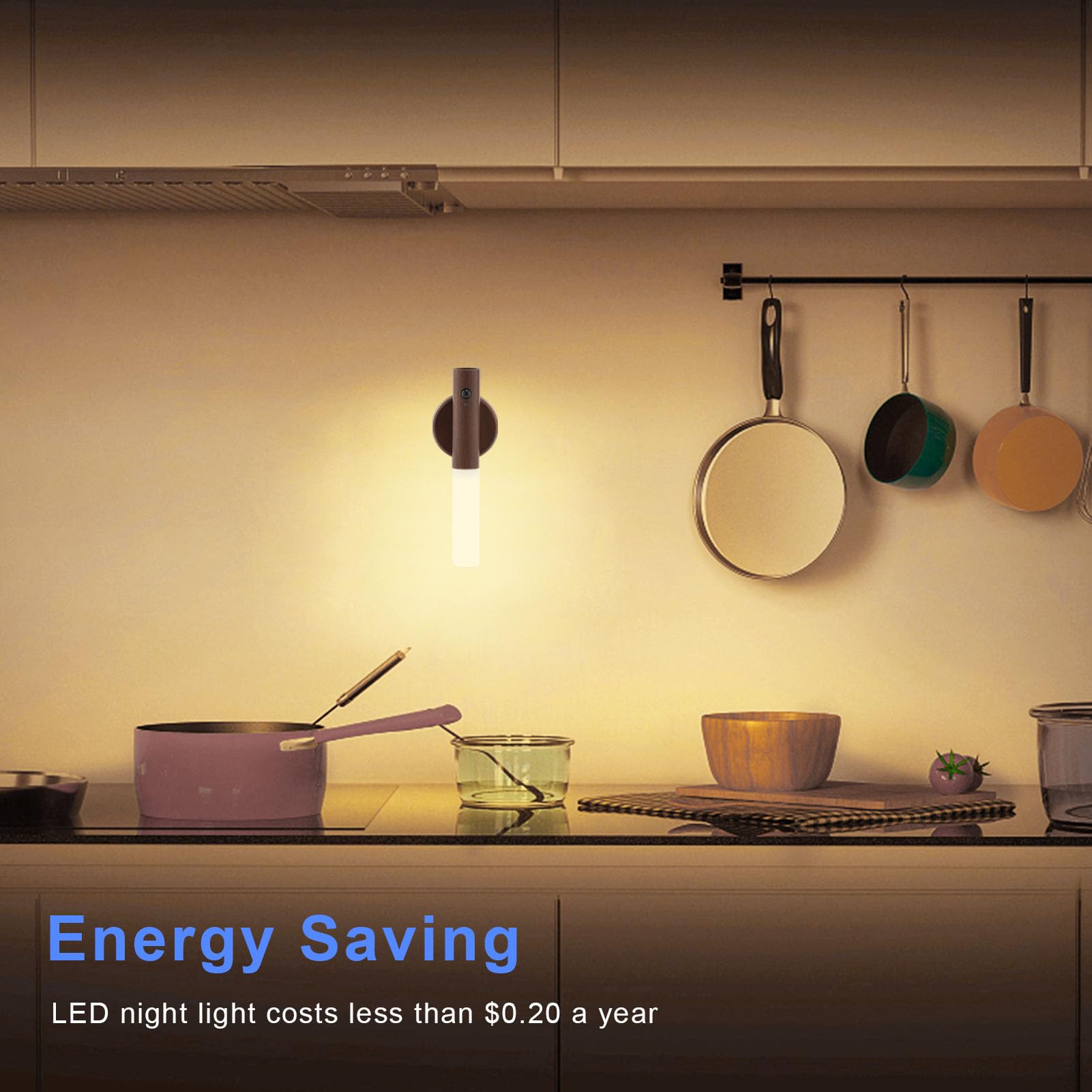 LANDGOO warm glow with frosted acrylic shade reduces glare and softens spaces