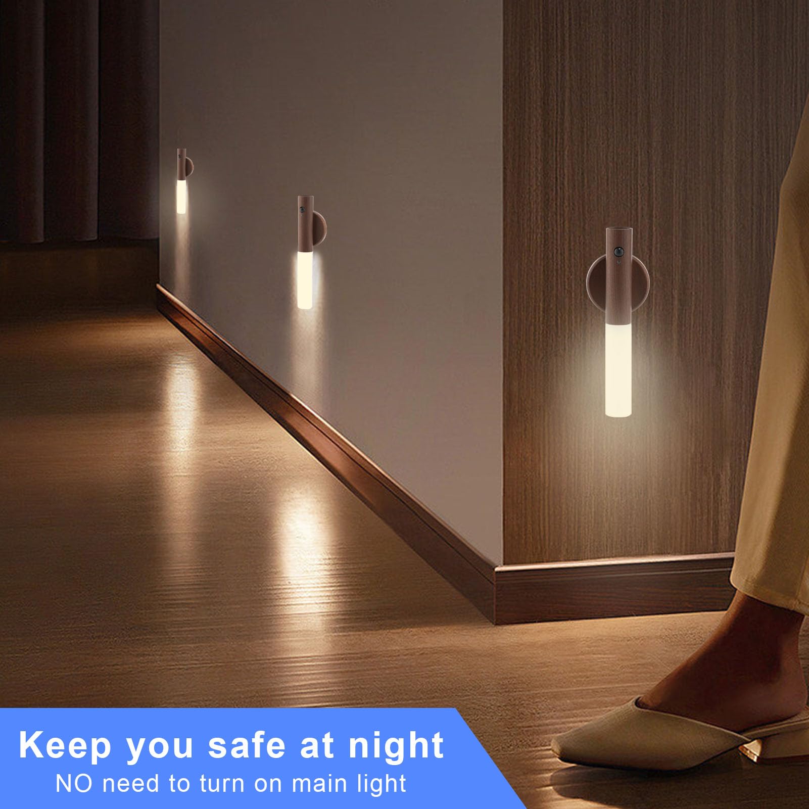 LANDGOO portable design doubles as a desktop light or handheld lamp