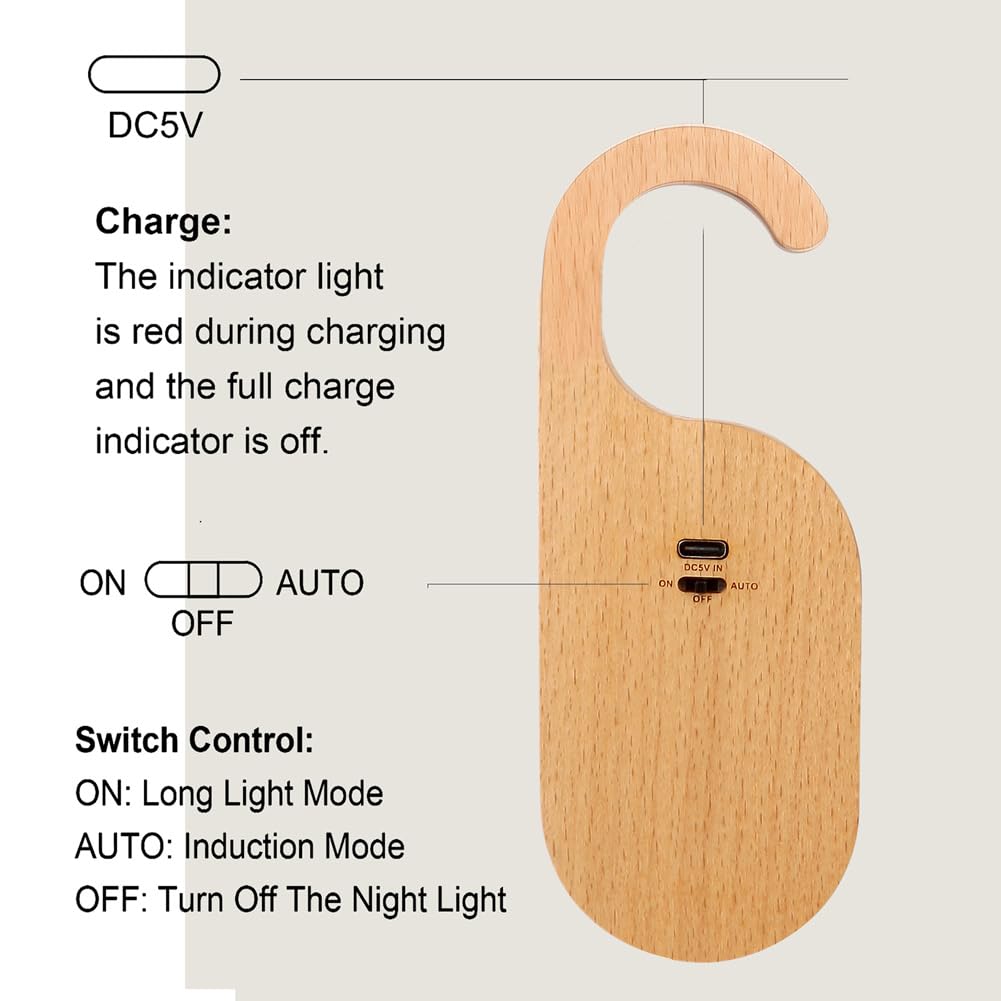 LANDGOO rechargeable 500mAh battery powers sensing and lighting hours