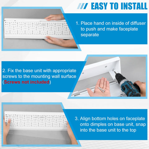 Landhoow airflow-control diffuser emphasizes efficient room circulation.