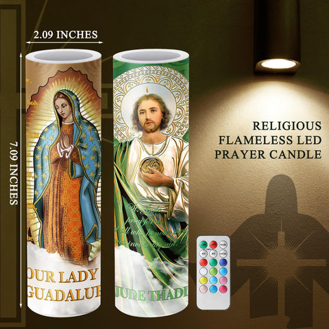 Landhoow remote control for flameless candle enables easy brightness adjustment