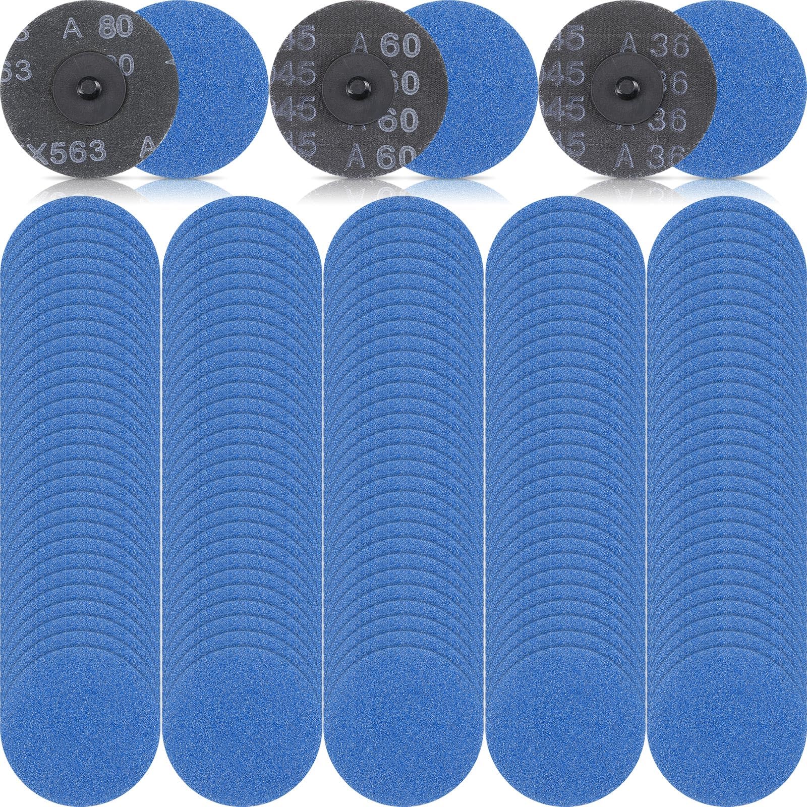 Landical 3-inch sanding disc 36 grit for precise deburring on metal
