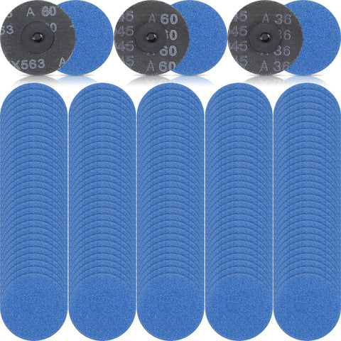 Landical 3-inch sanding disc 36 grit for precise deburring on metal