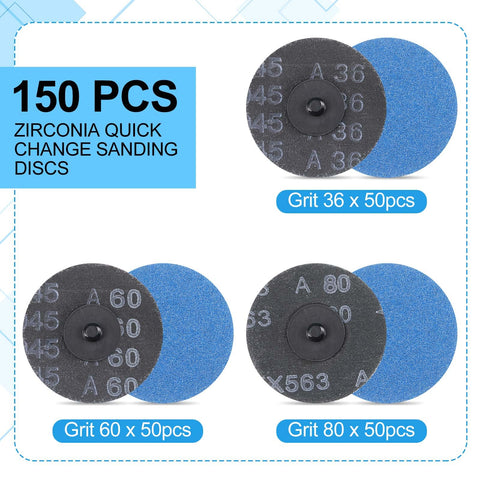 Landical 3-inch sanding disc 60 grit for smoothing aluminum surfaces