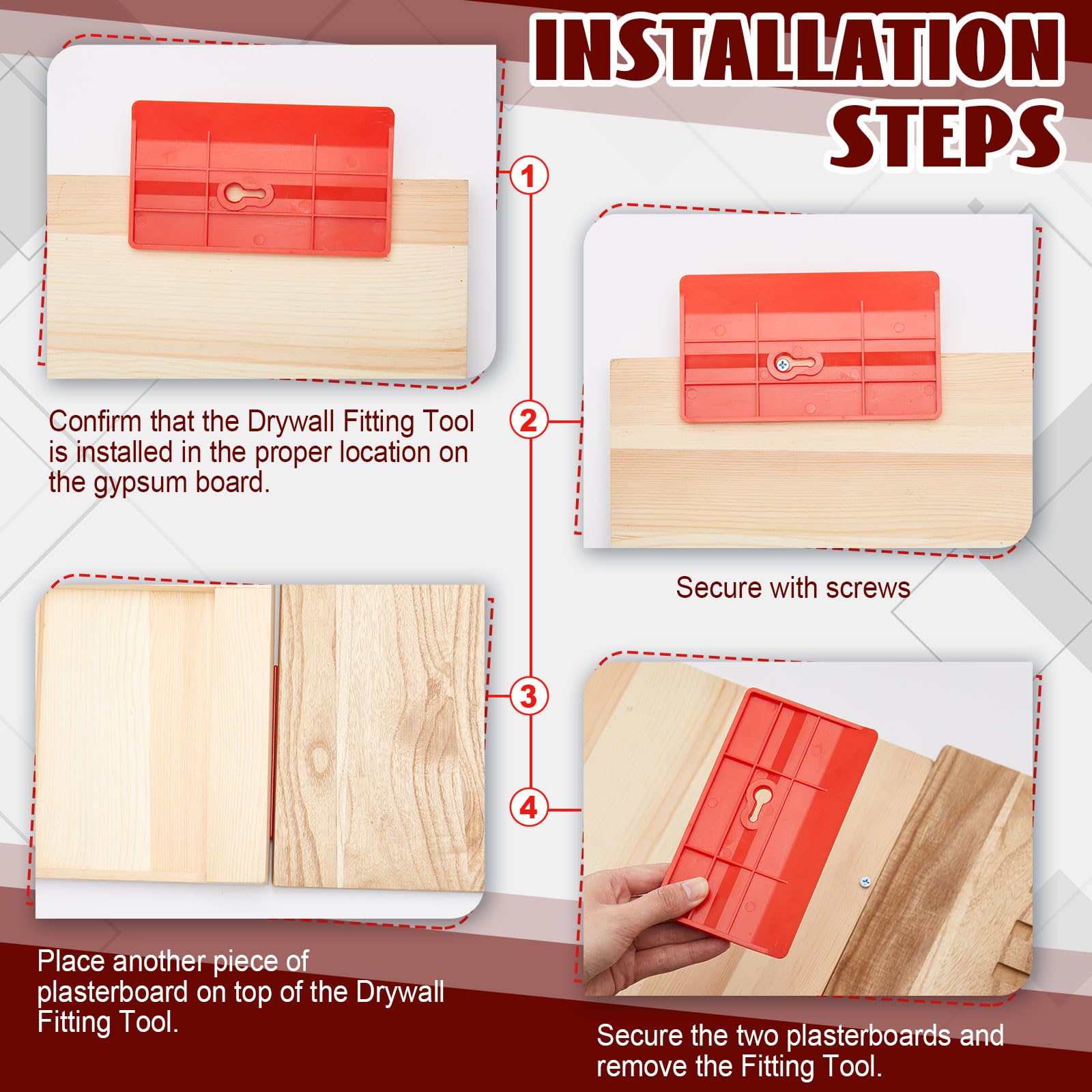 Landical red fitting tools enable one-person operation with reduced lifting strain
