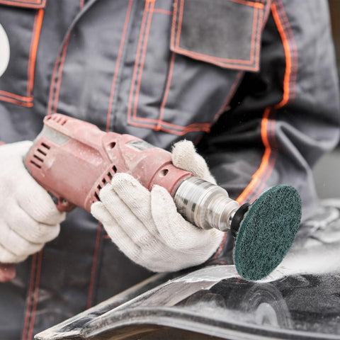 Landical multi-application sanding discs for rust, paint removal, and prep.