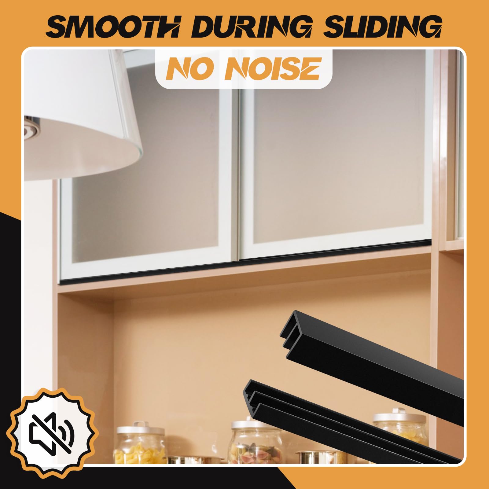 Landical sliding action shows smooth glide for quiet doors