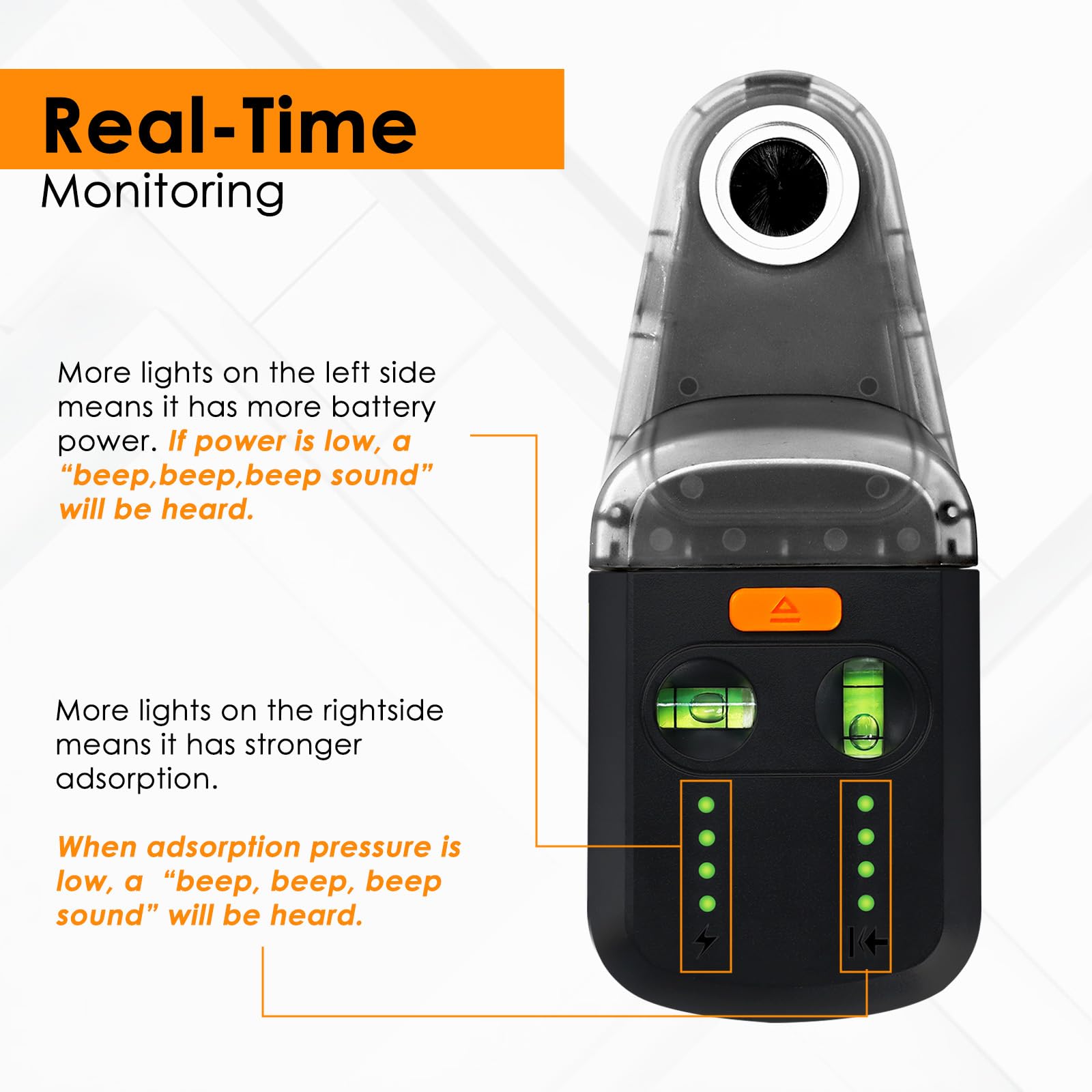 Landtek Laser Leveler USB Type-C charging for convenient recharging on site.