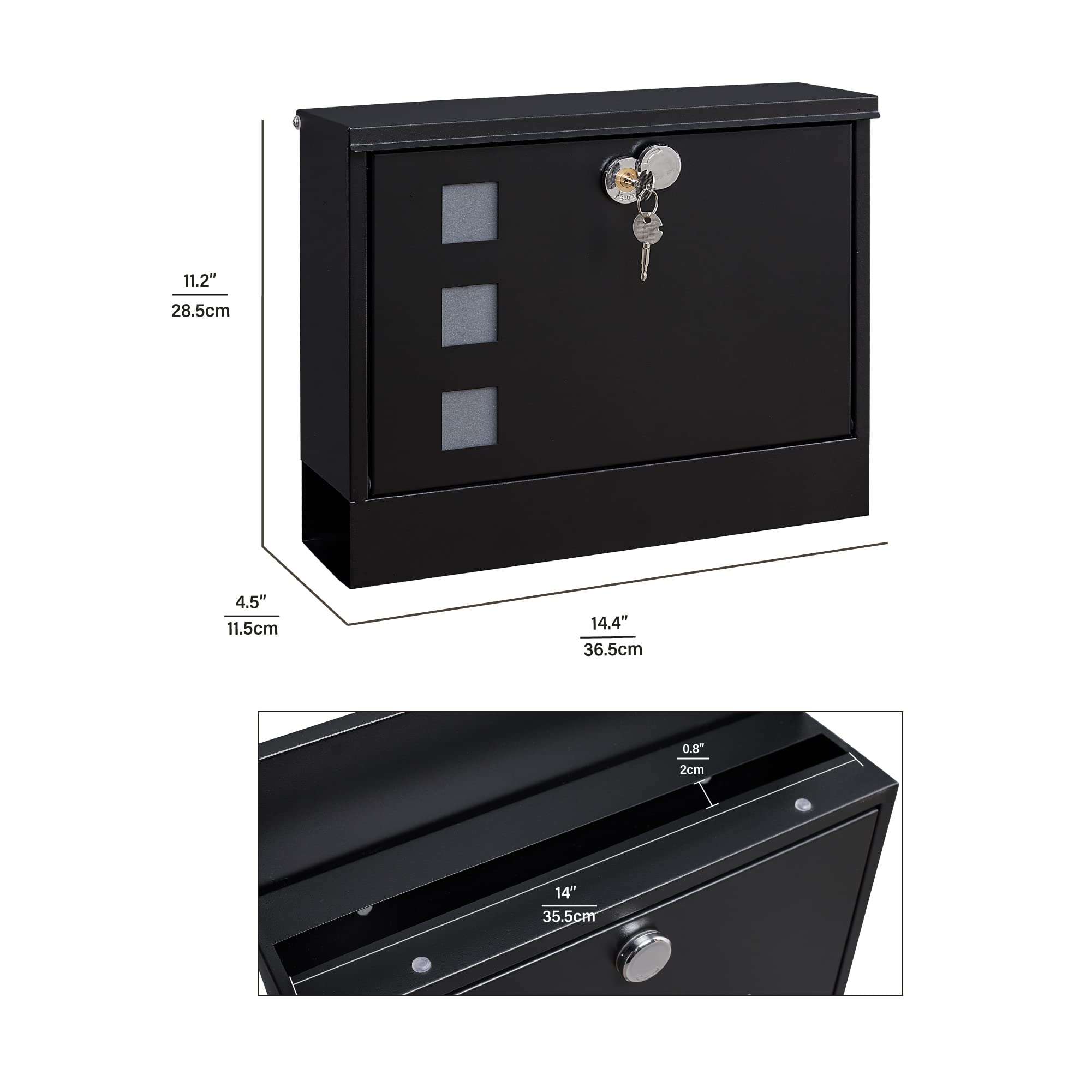 LAND·VOI rotatable-lock-cover improves long-term security.