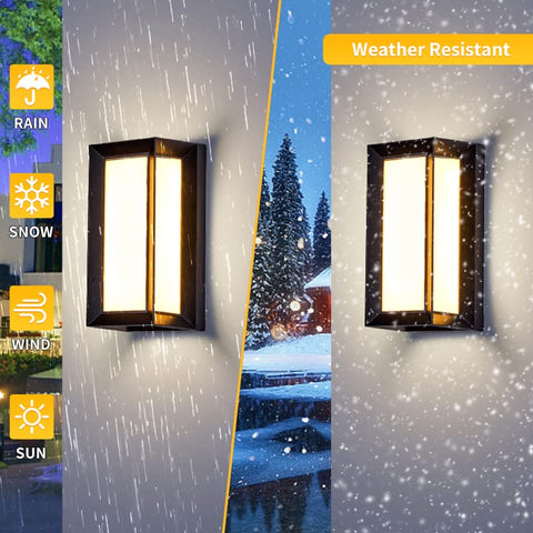LANFU LED 18W wall sconce IP64 outdoors demonstrates weatherproof performance.