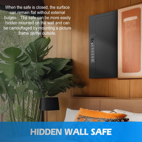 LANGGER V safe includes removable shelves for flexible storage.