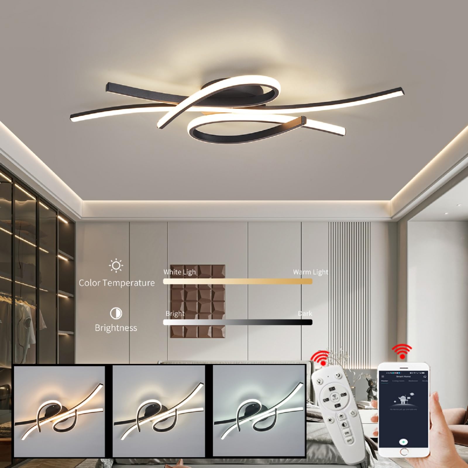 LANGLITIAODENG modern-led-ceiling-light dimmable for customizable ambiance in living spaces