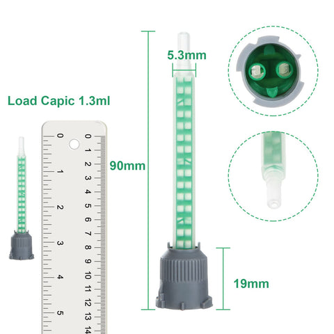 LANIAKEA mixing nozzle 1:2 tip for dual-part adhesives in standard cartridges