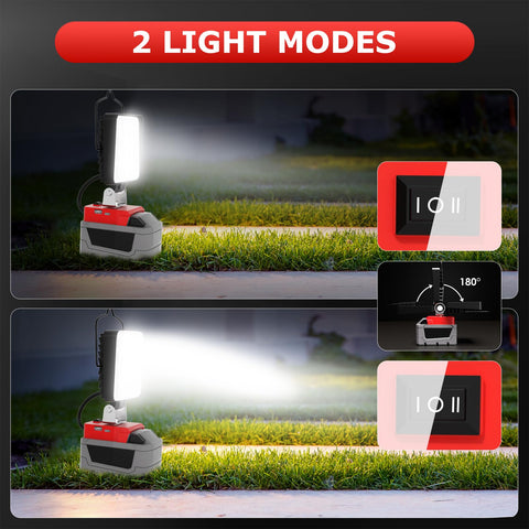 LANKA 96W light with USB-C ports supports charging devices on site.