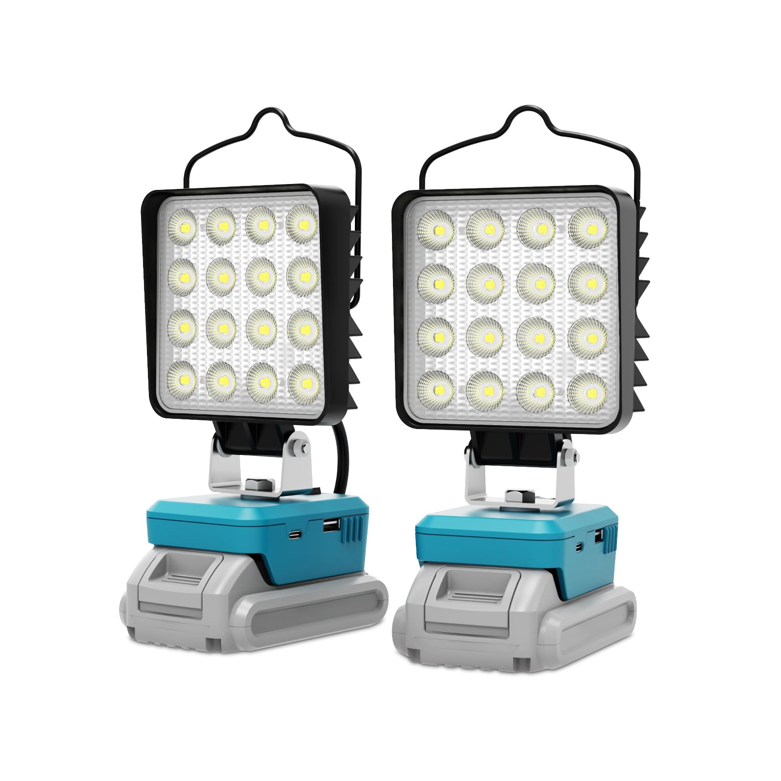 LANKA LED work light showing Makita 18V battery compatibility for on-site tasks.