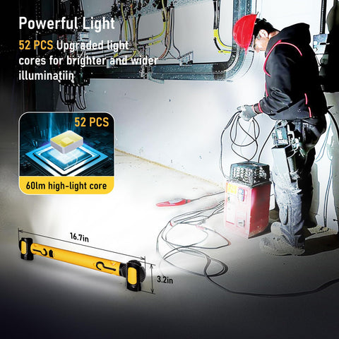 LANKA work light with 360° rotatable body for flexible illumination.