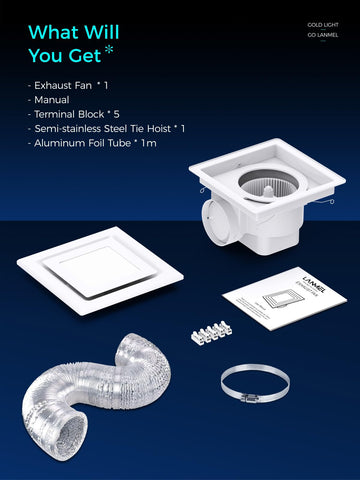 LANMEL ceiling-mount-8x8-frame fits a standard opening