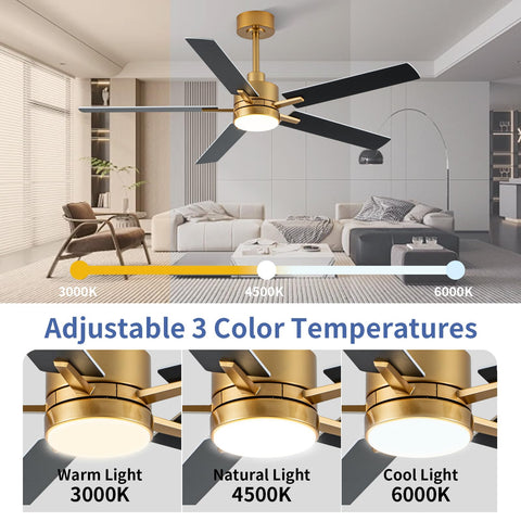 LANMEL quiet DC motor ceiling fan in modern design enhances bedroom comfort