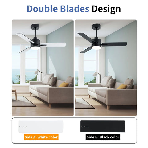 LANMEL remote-control ceiling fan with DC motor