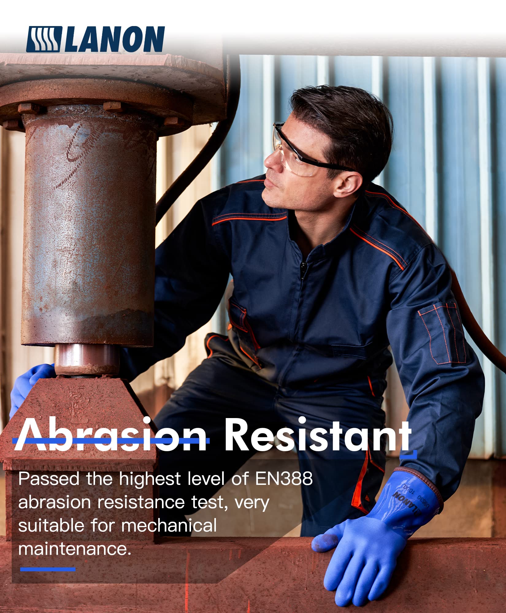 LANON abrasion and tear resistant gloves for tough wear