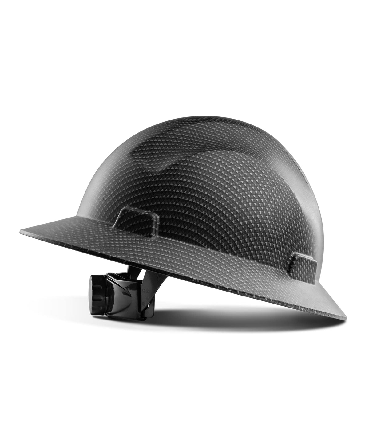 LANON Full Brim Hard Hat with Grey Dots shields you from sun and impact.
