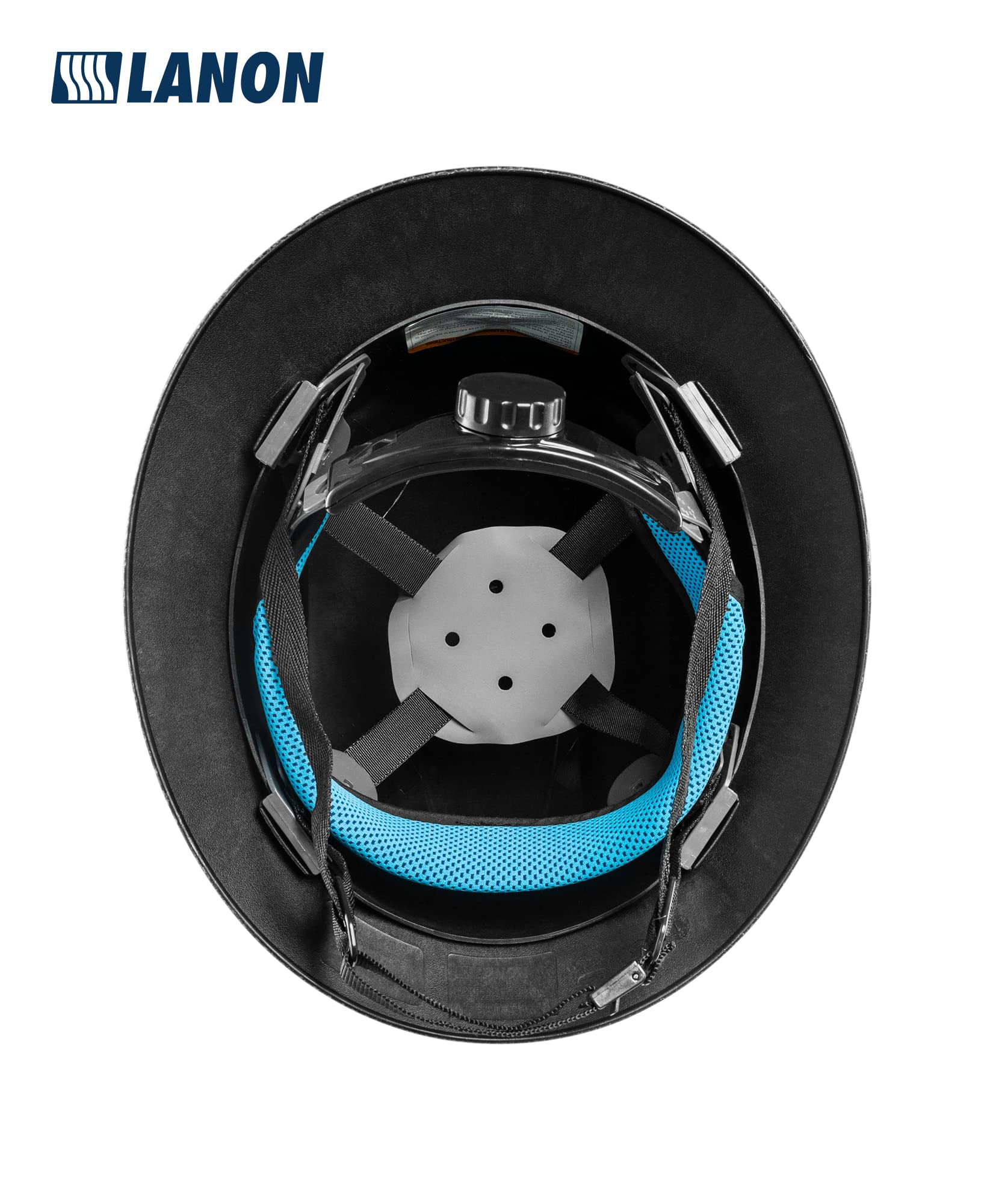 LANON OSHA and ANSI compliant Type I Class C helmet for various industries.