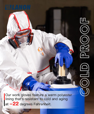 LANON warm liner inside highlighting cold proof comfort