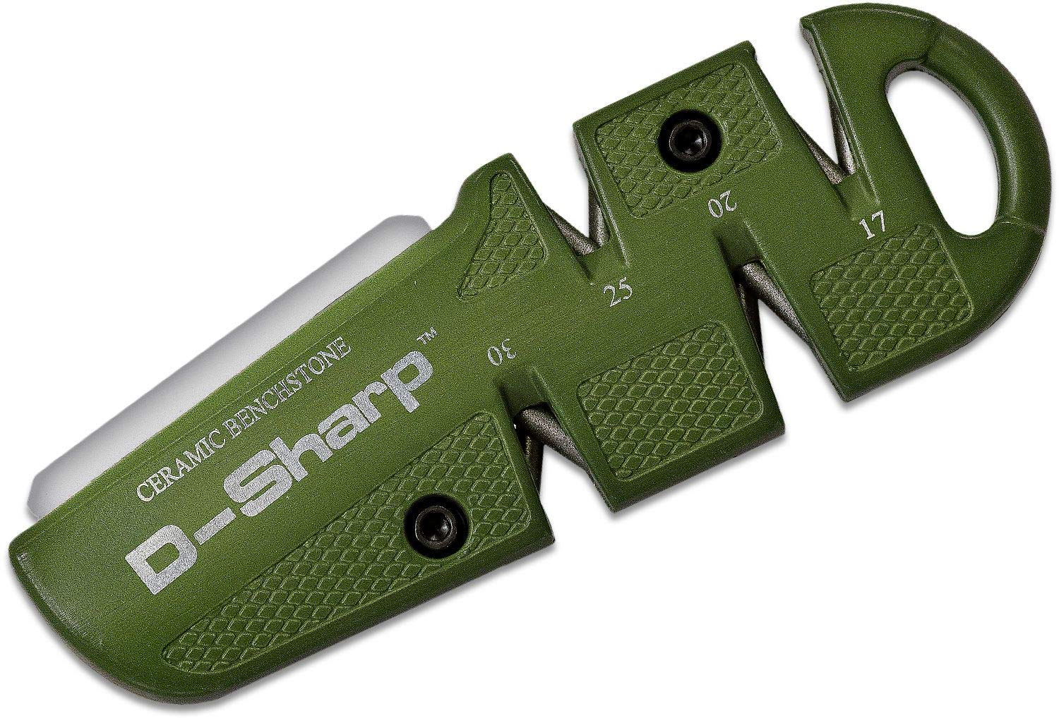 Lansky D-SHARP knife sharpener with quad angles for precise edge refresh