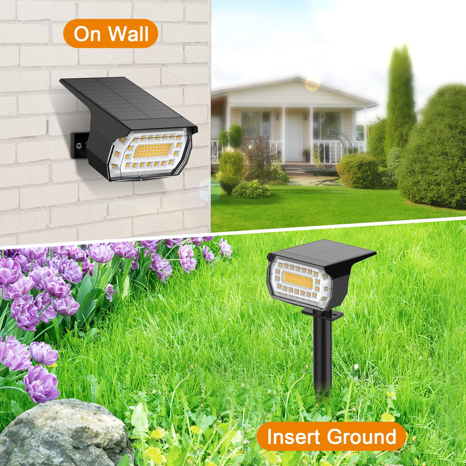 LANSOW 90-degree adjustable panel for optimal sun exposure and charging.