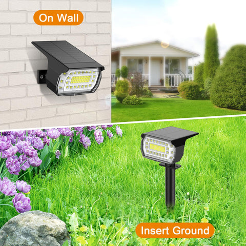 LANSOW fence-line solar spot light defines boundaries with weatherproof LEDs.
