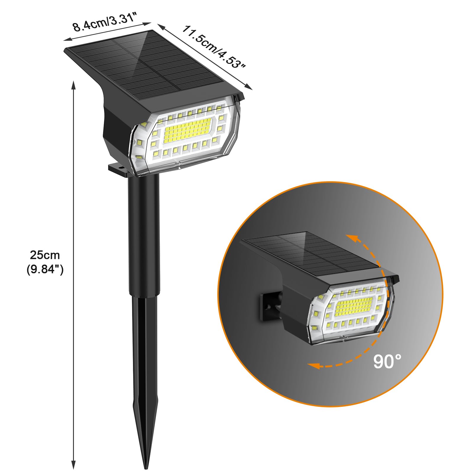 LANSOW all-weather solar lights withstand rain and frost for year-round use.