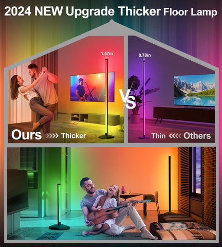 LanSuper Corner Floor Lamp offers DIY modes and scene saving