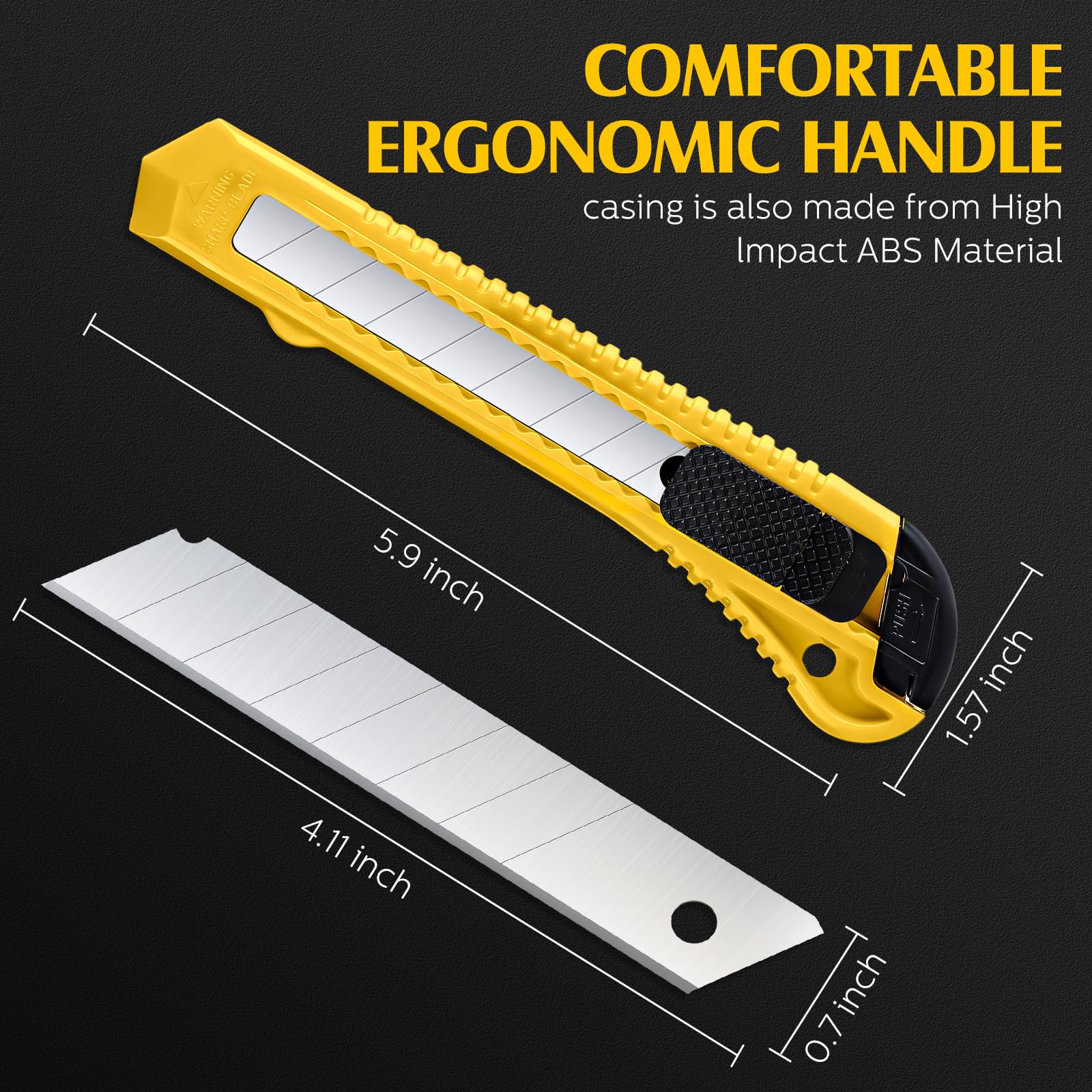 Lanties 18mm wide blade focused on sturdy cuts for paper, rope, and fabric.