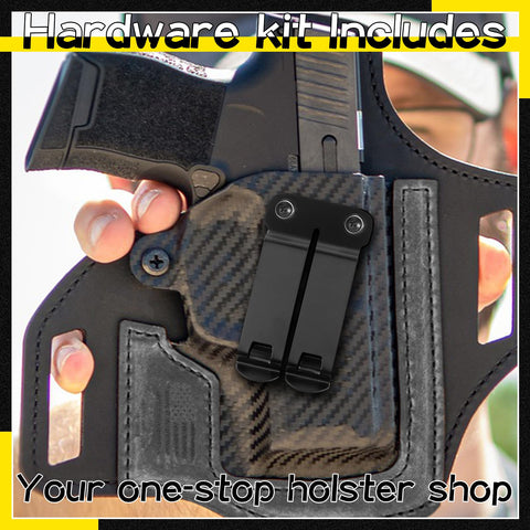 Lanties assembly kit enables custom holster adjustments and secure mounting