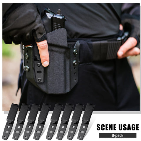 Lanties knife sheath compatibility with adjustable hole spacing.