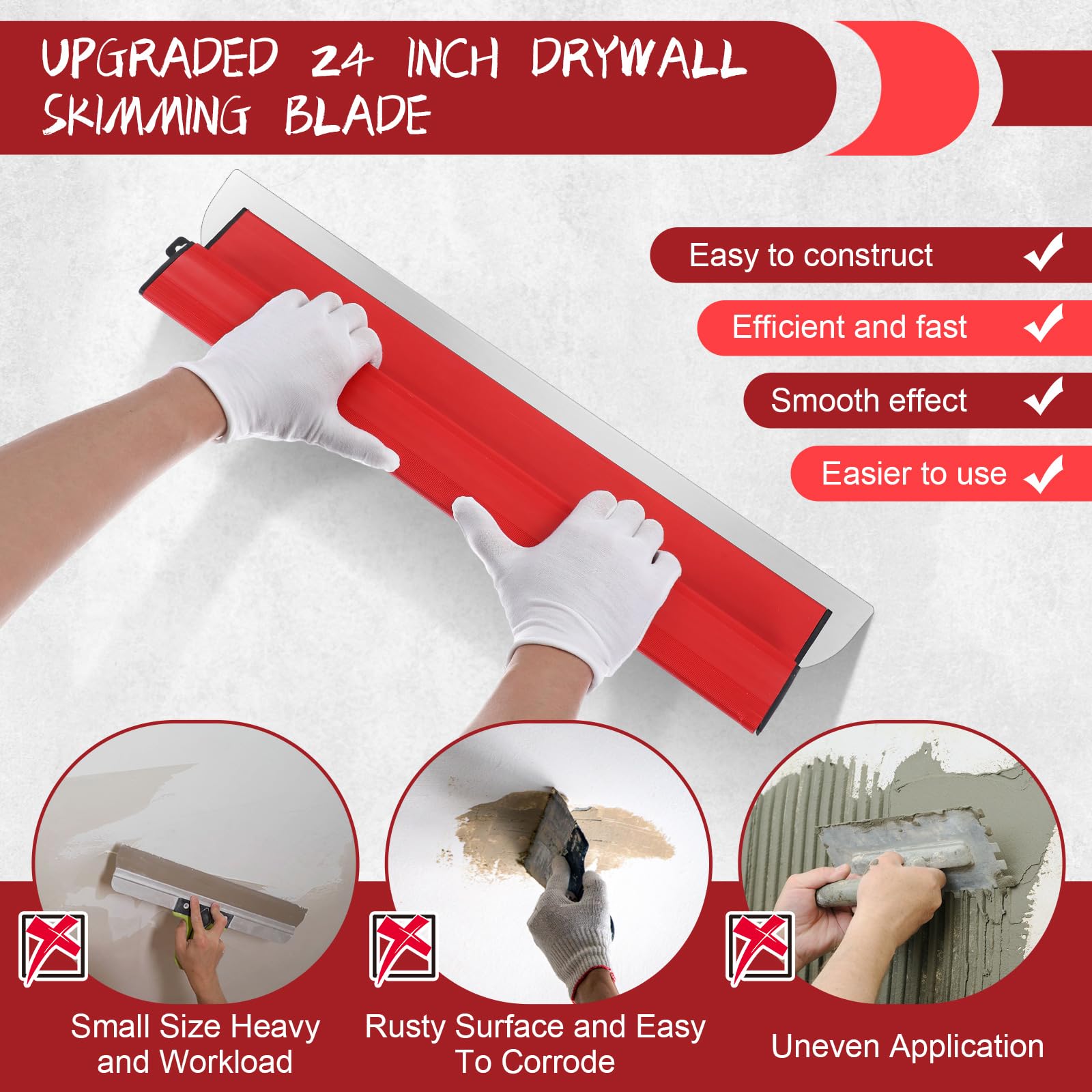 Lanties large-surface finishing tool accelerates work on big walls.