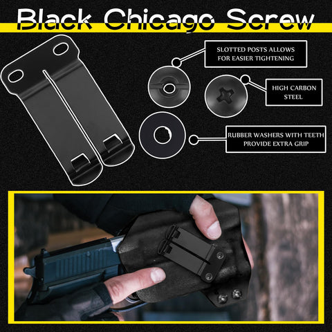 Lanties open-slotted fasteners for versatile holster assembly