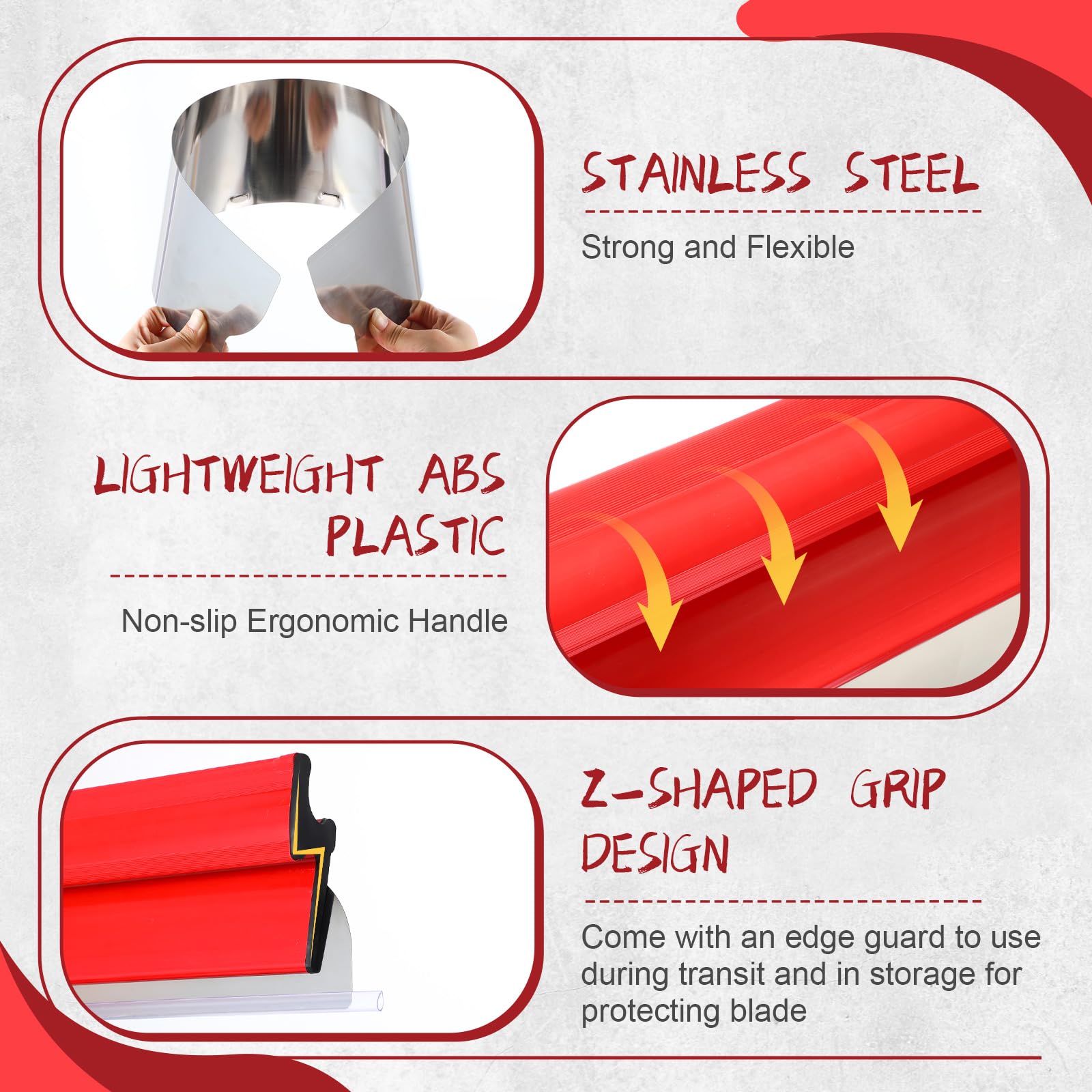 Lanties semicircular blade design fits tight corners with ease.