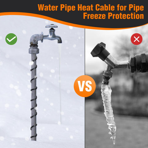 LantingMing heat tape along gutter downspout ensures reliable drainage