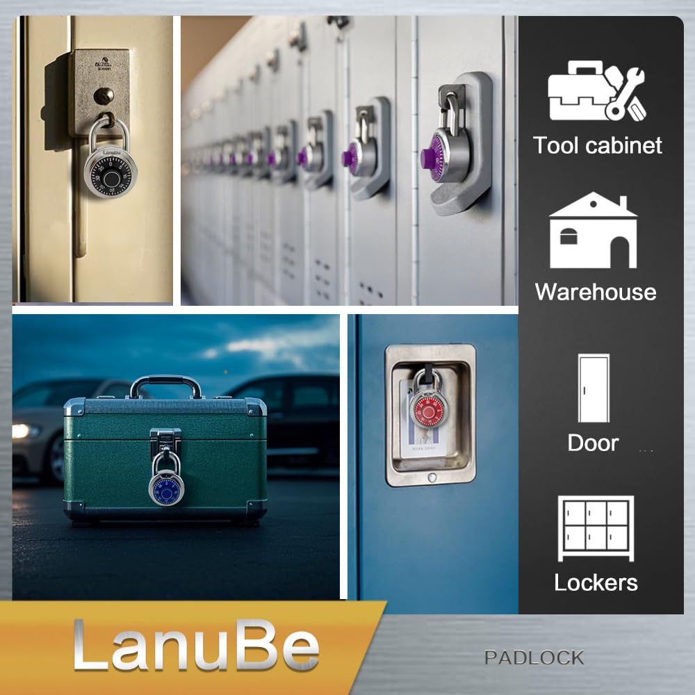 LanuBe lock back instruction view shows user-friendly setup for first use.