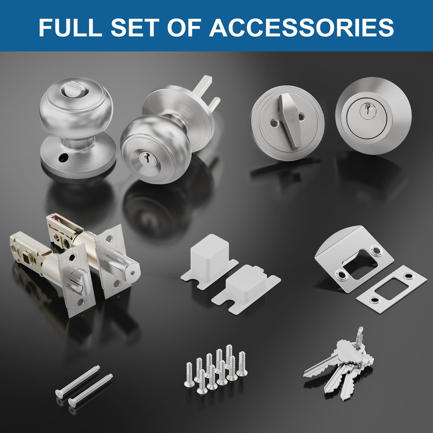 Fits standard door thickness 1-3/8 to 1-3/4 inches for easy retrofit.